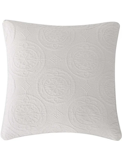 HiEnd Accents Verona Medallion Patterned Matelasse Euro Sham