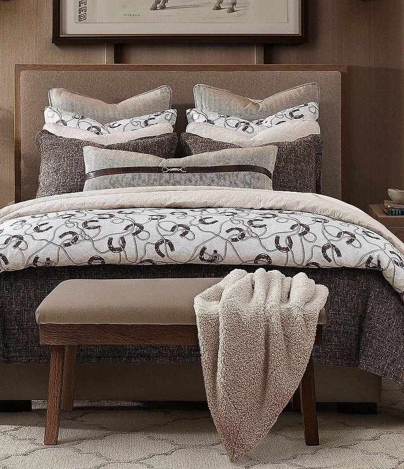 HiEnd Accents x Paseo Road Pierre Equestrian Pierre Duvet Cover Mini Set
