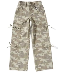Hippie Girl Big Girls Camouflage Bow Detail Pants