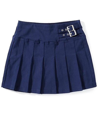 Hippie Girl Big Girls Pleated Buckles Skirt