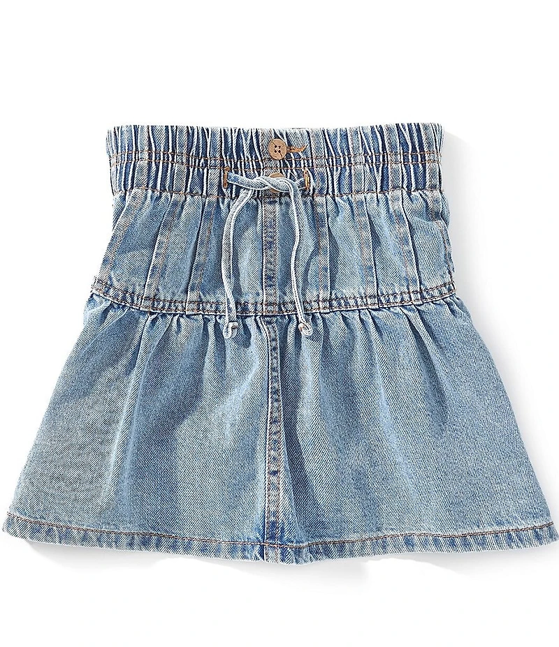 Hippie Girl Big Girls Pleated Denim Skirt