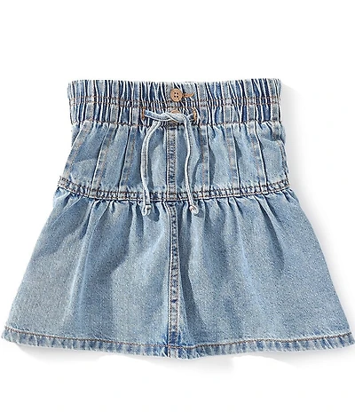 Hippie Girl Big Girls Pleated Denim Skirt
