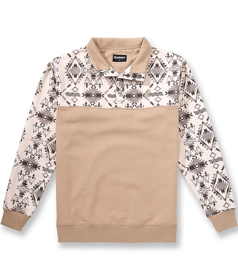 Hooey Long Sleeve Stevie Geo Print Pullover