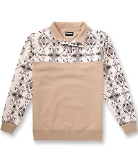 Hooey Long Sleeve Stevie Geo Print Pullover