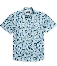 Hooey Sol Camouflage Printed Short Sleeve Shirt