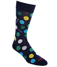 Hot Sox Fun Golf Balls Crew Socks