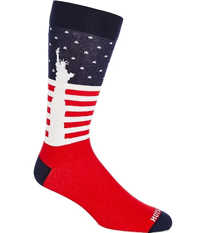 Hot Sox Liberty Stripes Crew Socks