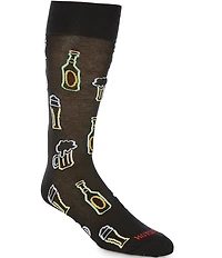 Hot Sox Neon Beer Crew Socks