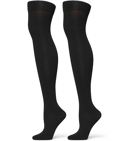 HUE Opaque Over The Knee Socks, 2 Pack