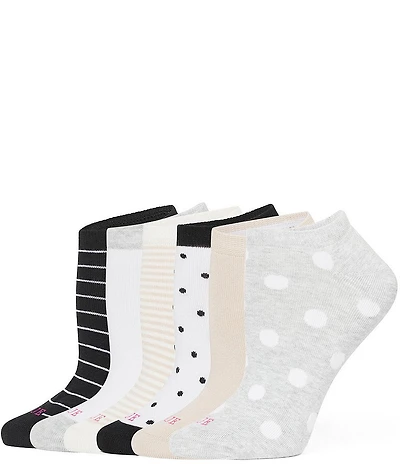 HUE Sport No Show Liner Socks, 6-Pack