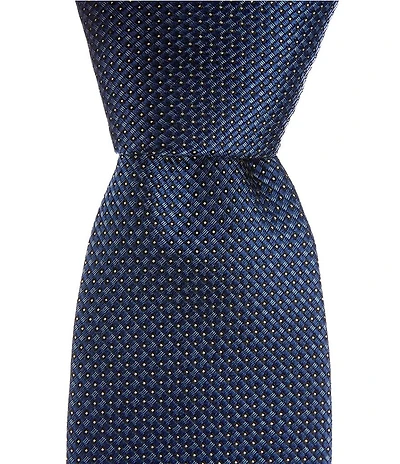 Hugo Boss Micro Pattern Jacquard 2.95#double; Silk Blend Tie