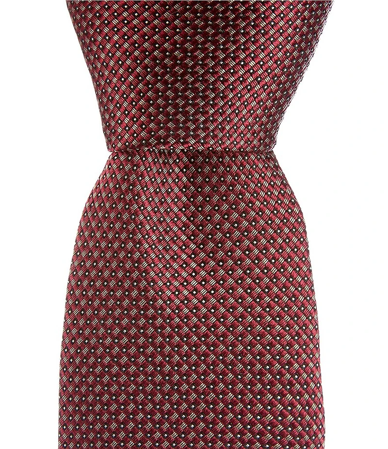 Hugo Boss Micro Pattern 2.95#double; Silk Blend Tie