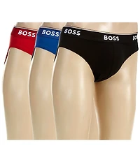 Hugo Boss Assorted Solid Power Briefs 3-Pack