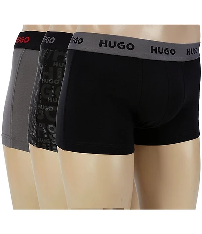 Hugo Boss Assorted Solid Trunks 3-Pack
