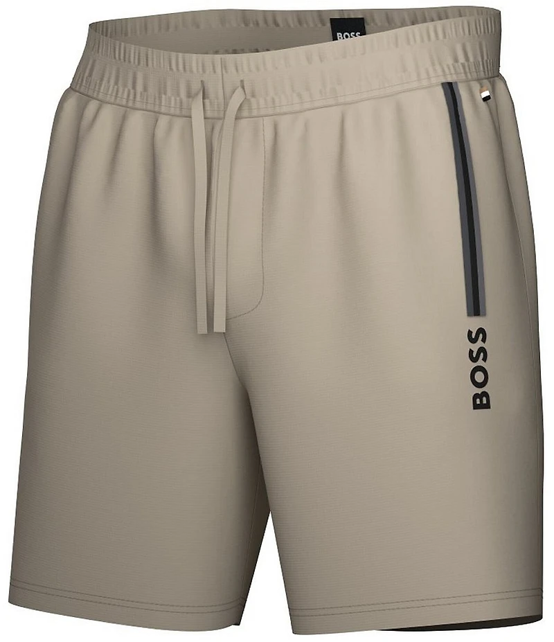 Hugo Boss Authentic Logo 5#double; Inseam Sleep Shorts