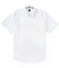 Hugo Boss BOSS Big & Tall C Roan Stretch Short Sleeve Woven Shirt