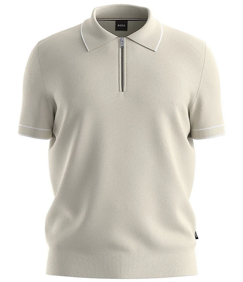 Hugo Boss BOSS H-Jiovanotto Short Sleeve Quarter-Zip Polo Shirt