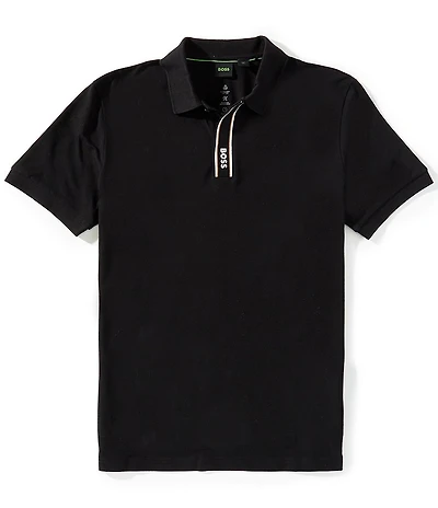 Hugo Boss BOSS Paddy Striped Placket Short Sleeve Polo Shirt