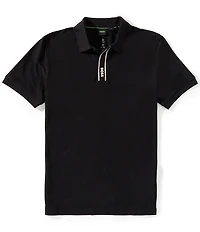 Hugo Boss BOSS Paddy Striped Placket Short Sleeve Polo Shirt