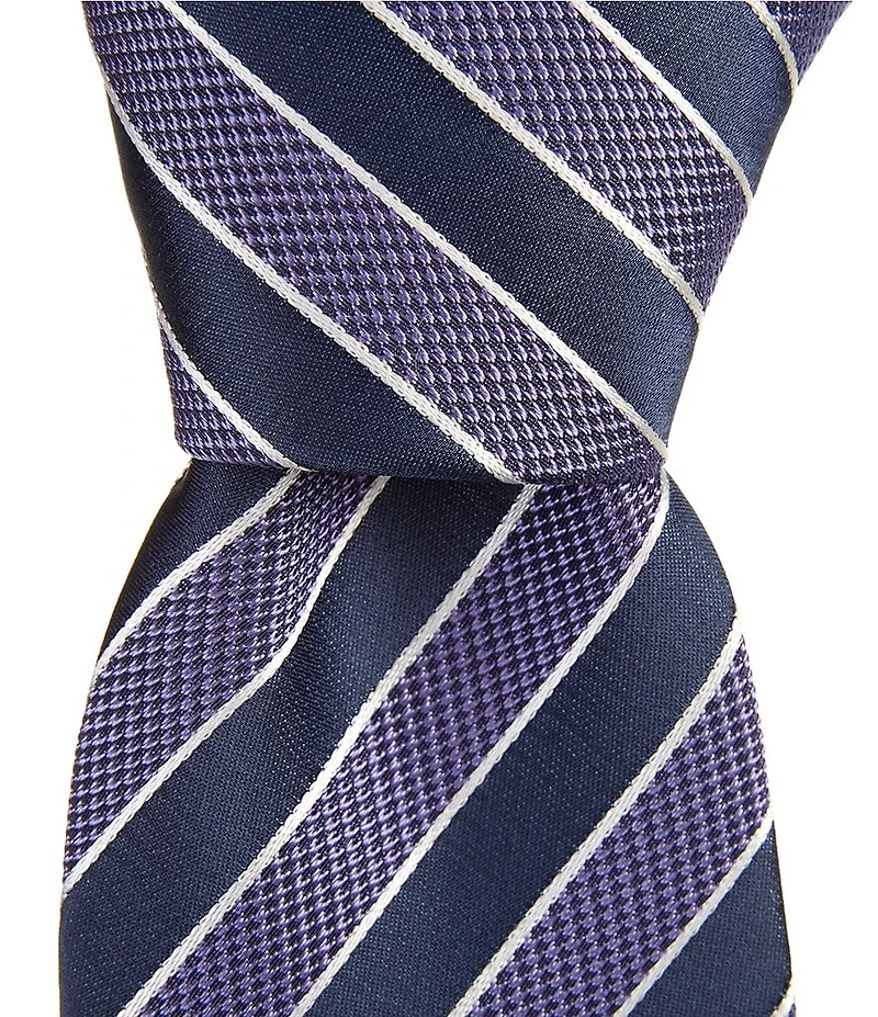 Hugo Boss Diagonal Stripe Jacquard Skinny 2 1/4#double; Silk Tie