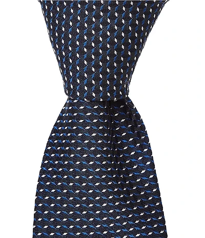 Hugo Boss Dotted Jacquard Narrow Silk Blend Tie
