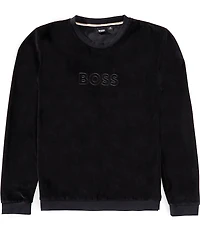 Hugo Boss Long Sleeve Velour Sweatshirt