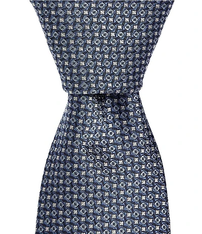 Hugo Boss Micro Neat Pastel Jacquard 3#double; Silk Blend Tie
