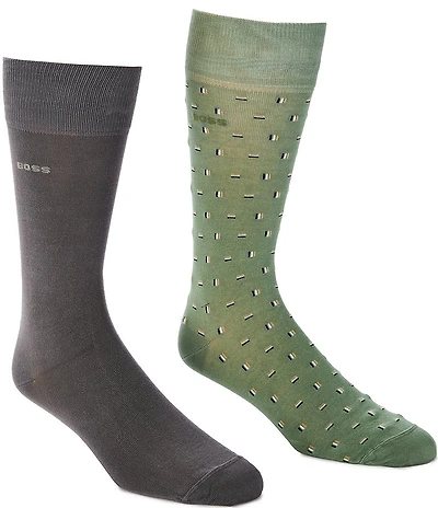 Hugo Boss Mini Iconic Crew Dress Socks 2-Pack
