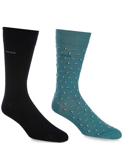 Hugo Boss Mini Iconic Crew Dress Socks 2-Pack
