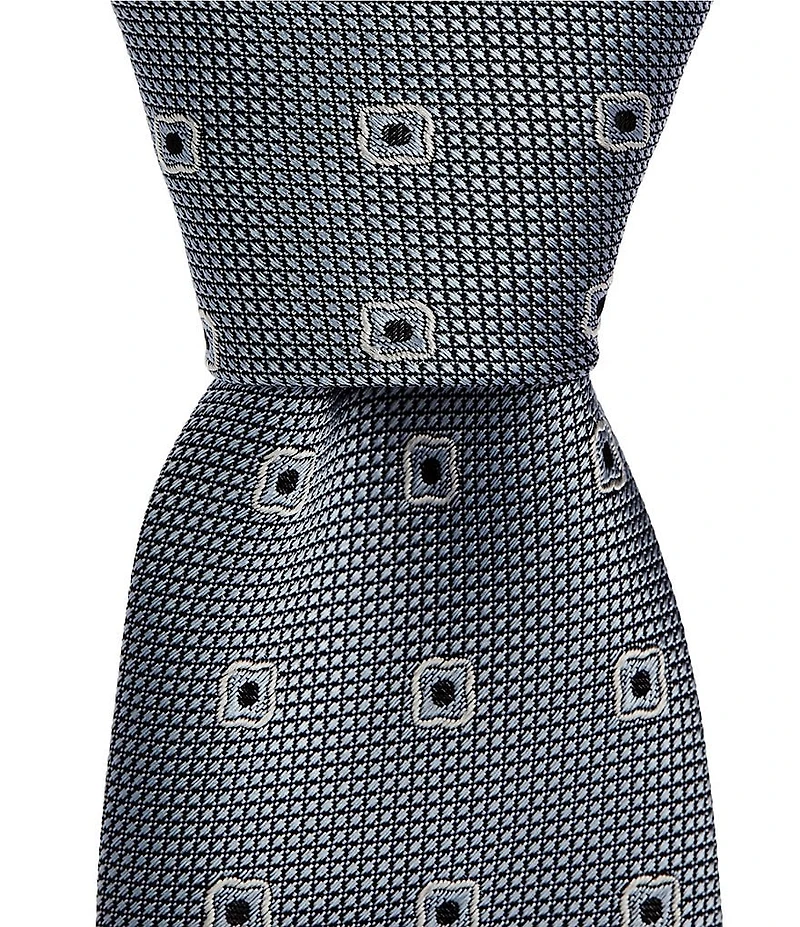 Hugo Boss Open Neat Jacquard 3#double; Silk Blend Tie