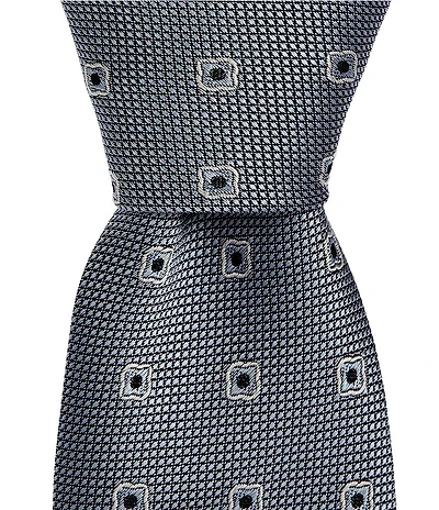 Hugo Boss Open Neat Jacquard 3#double; Silk Blend Tie