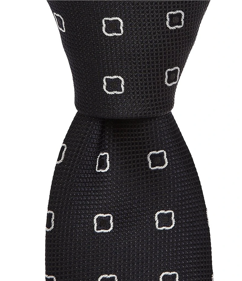 Hugo Boss Open Neat Patterned Jacquard 3#double; Silk Blend Tie