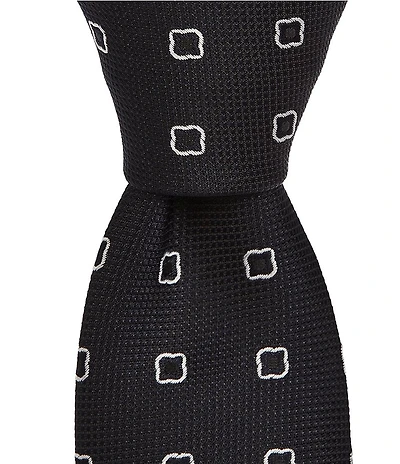 Hugo Boss Open Neat Patterned Jacquard 3#double; Silk Blend Tie
