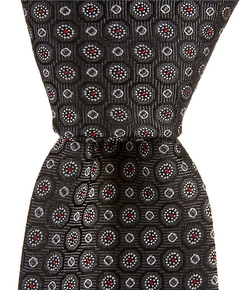 Hugo Boss Patterned Jacquard Narrow 2 1/4#double; Silk Tie