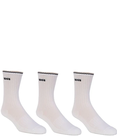 Hugo Boss Ribbed Stripe Plush Socks 3-Pack
