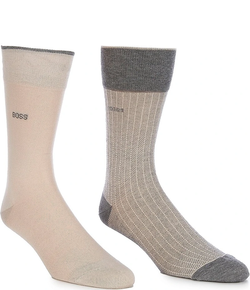 Hugo Boss RS Mini Design Crew Socks 2-Pack