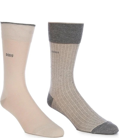 Hugo Boss RS Mini Design Crew Socks 2-Pack