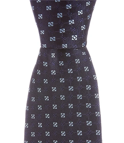 Hugo Boss Shadow Box Jacquard Narrow Silk Blend Tie