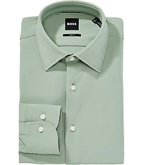Hugo Boss Slim Fit Performance Spread Collar Solid Dress Shirt