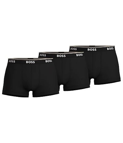 Hugo Boss Solid Signature Logo Trunks 3-Pack