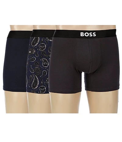 Hugo Boss Solid Boxer Briefs 3-Pack