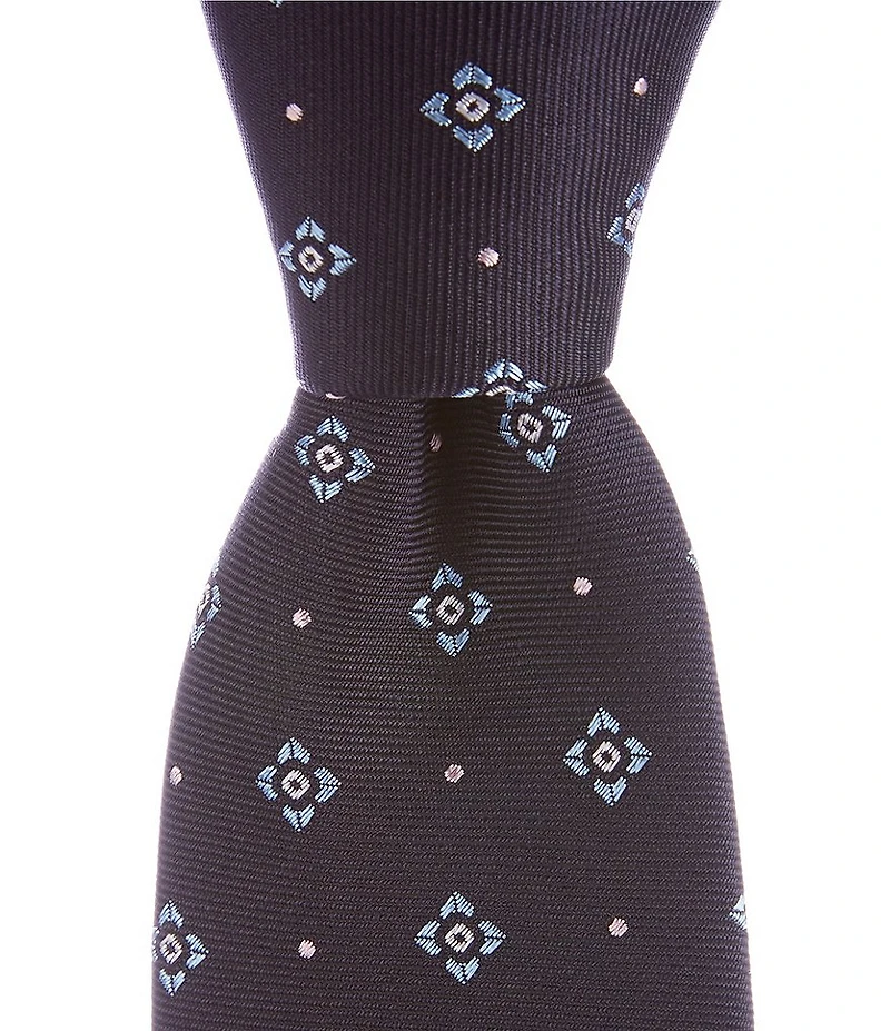 Hugo Boss Star Flower Jacquard 2.95#double; Silk Tie