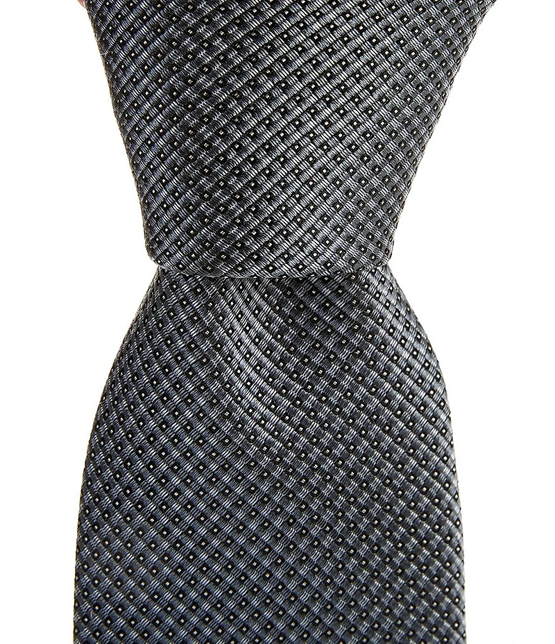 Hugo Boss Textured Pattern 2.95#double; Silk Tie