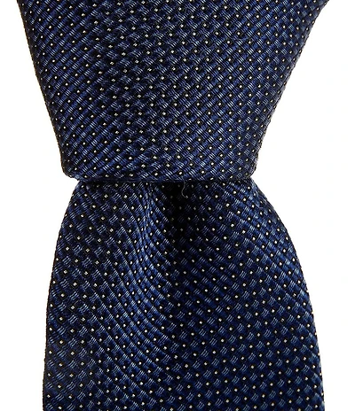 Hugo Boss Textured Pattern 3#double; Narrow Silk Tie