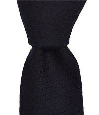 Hugo Boss Textured Solid Jacquard 2 1/4#double; Silk Blend Tie