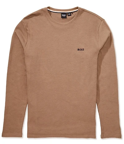 Hugo Boss Waffle Long Sleeve Lounge Shirt