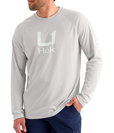 Huk Icon Raglan Sleeve Mesh Panel T-Shirt