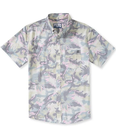 Huk Kona Printed Short Sleeve Woven Shirt