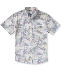 Huk Kona Printed Short Sleeve Woven Shirt