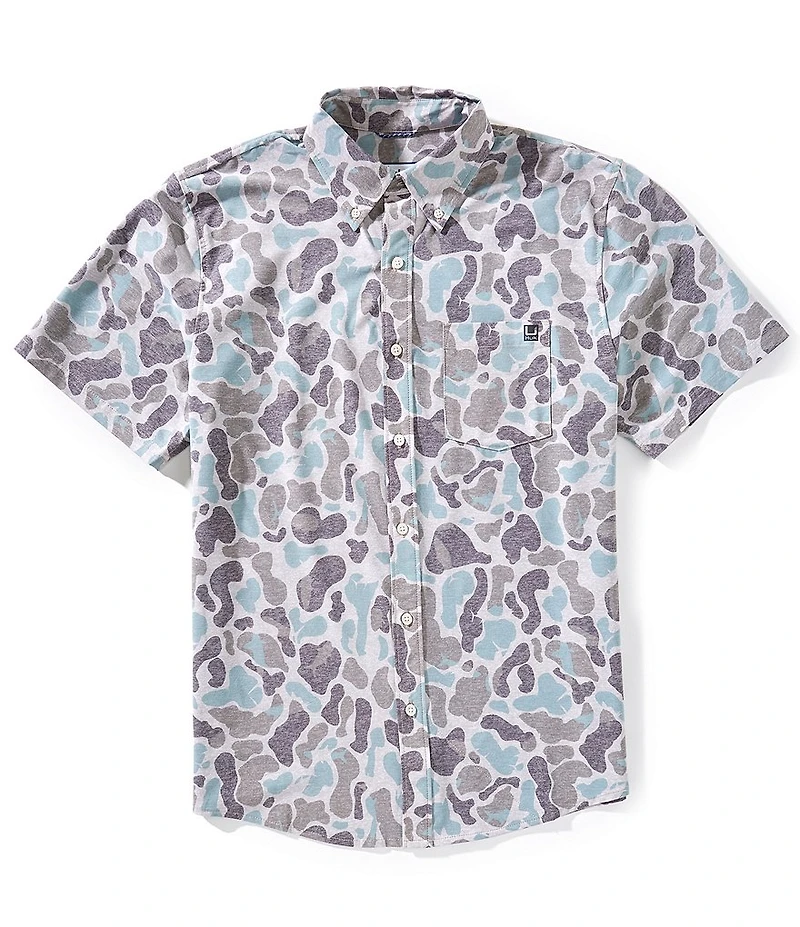 Huk Kona Printed Short Sleeve Woven Shirt